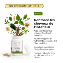 Load image into Gallery viewer, TRICÉA CAPS: complément alimentaire pour la force, la beauté et la pousse des cheveux