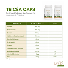 Load image into Gallery viewer, TRICÉA CAPS: complément alimentaire pour la force, la beauté et la pousse des cheveux
